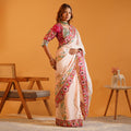 Pastel Blush Rangoli Silk Saree