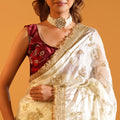 Zari & Glint Space Silk Saree