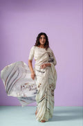 The Royal Tigress Drape - Luxe Japan Satin Saree