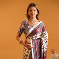 Sheesh Mahal Heritage Mirror Work Modal Silk Saree