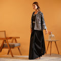 Urban Diva Ready-To-Wear Saree with Fully Stitched Sequence Jacket & Belt