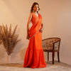 The Oh-So-Orange - Pre-Draped Lehenga Saree