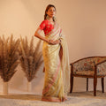 The Shadi Mubarak - Heavy Soft Twill Net Saree