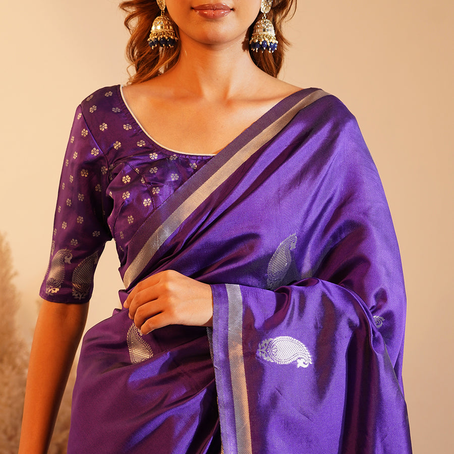The Purple Palki - Silk Saree