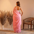 Pastel Pink Khadi Cotton Saree