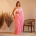 Pastel Pink Khadi Cotton Saree