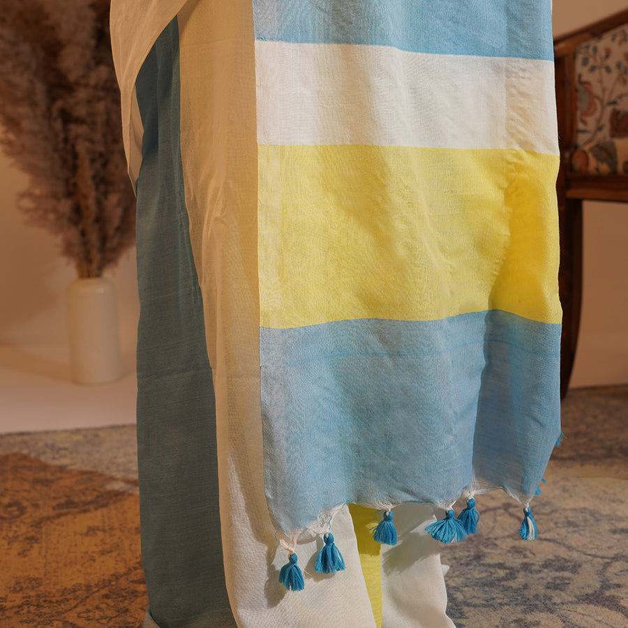 Sunshine Breeze Khadi Cotton Saree