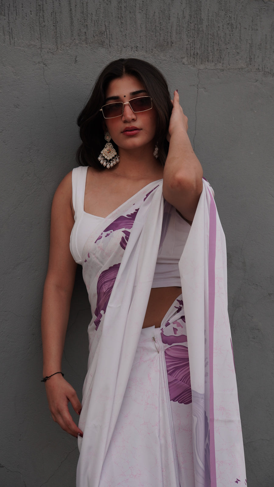 The Ethereal Bloom - Luxe Japan Satin Saree