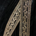 Noor-e-Shaam - Velvet Saree with Antique Gold Work
