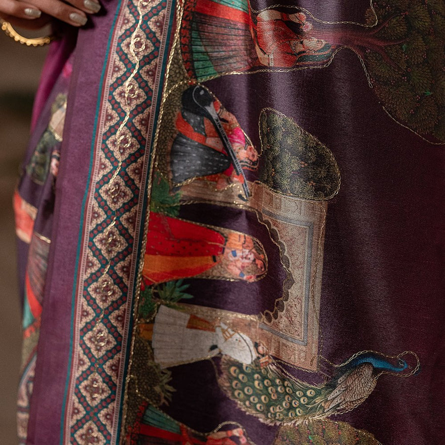 The Darbar-e-Khas - Zarna Silk Saree