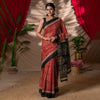 Mantra-Sutra - Artisan Block-Printed Cotton Saree