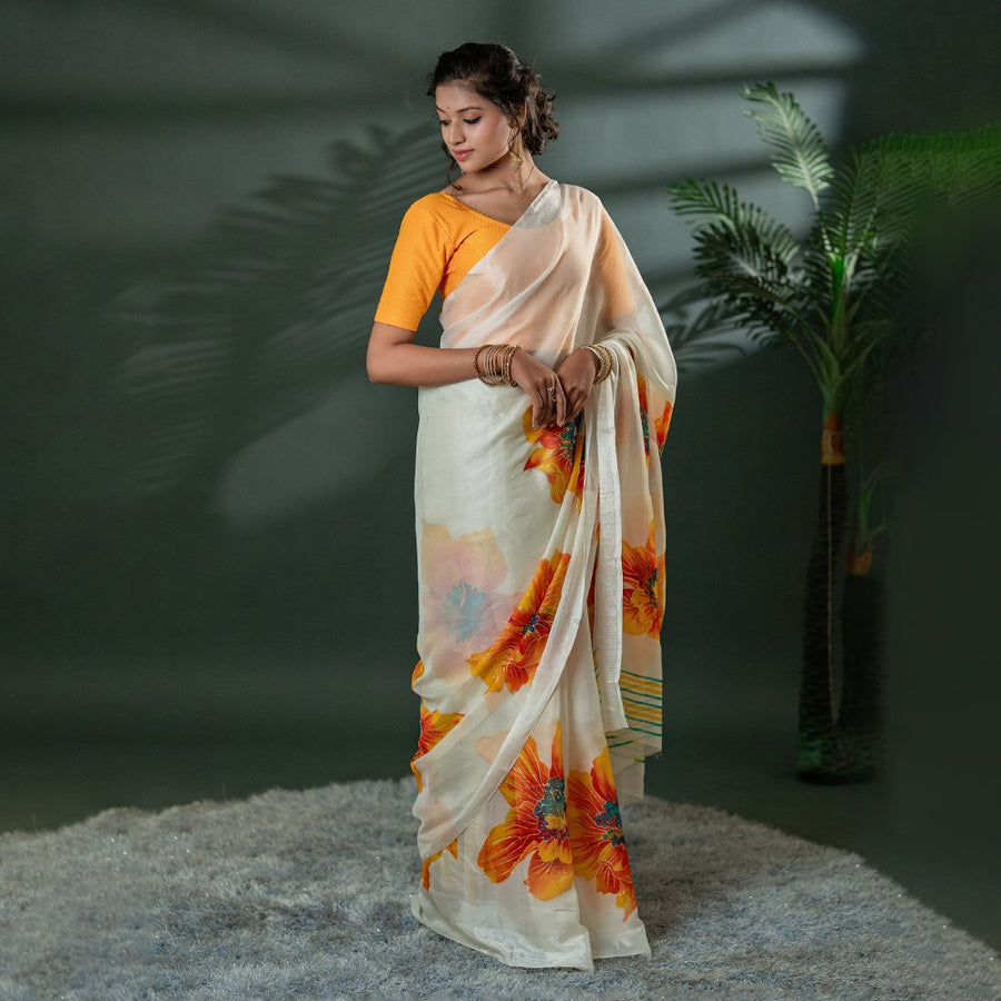 The Ambar Chaya - Organza Saree