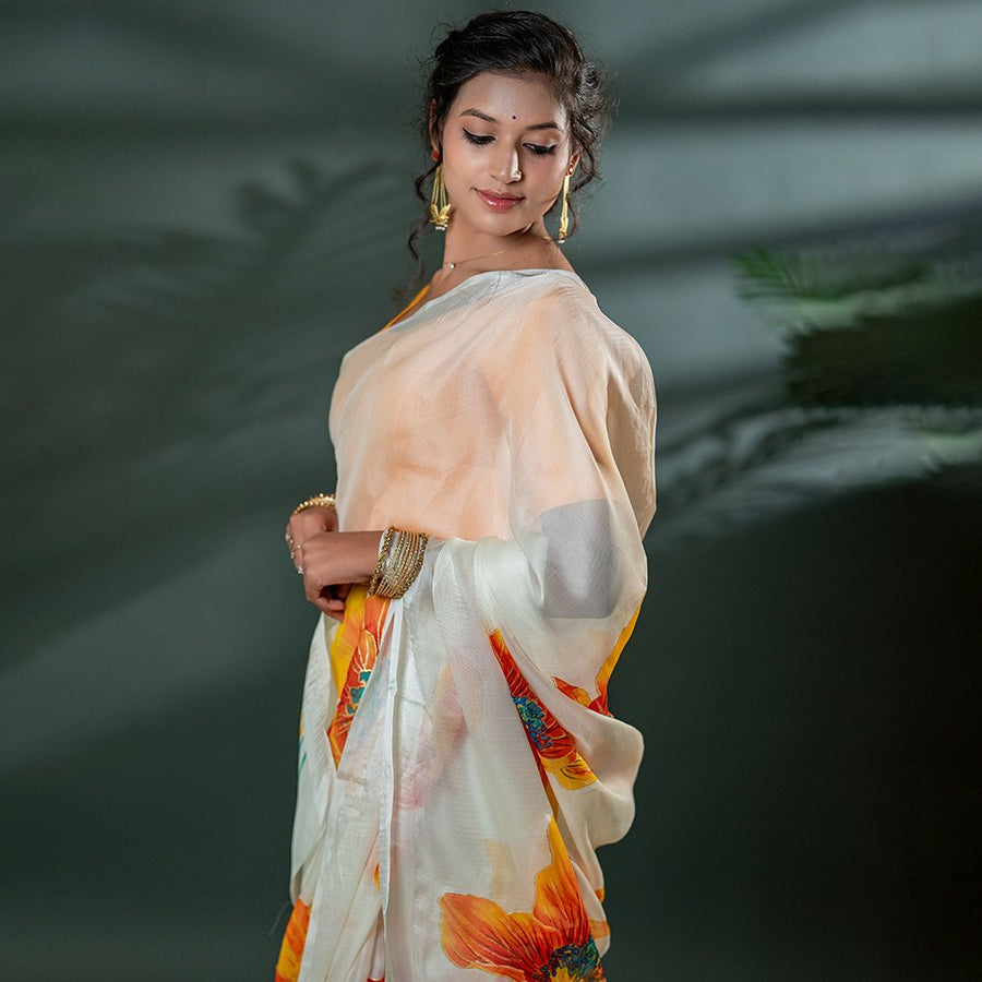 The Ambar Chaya - Organza Saree