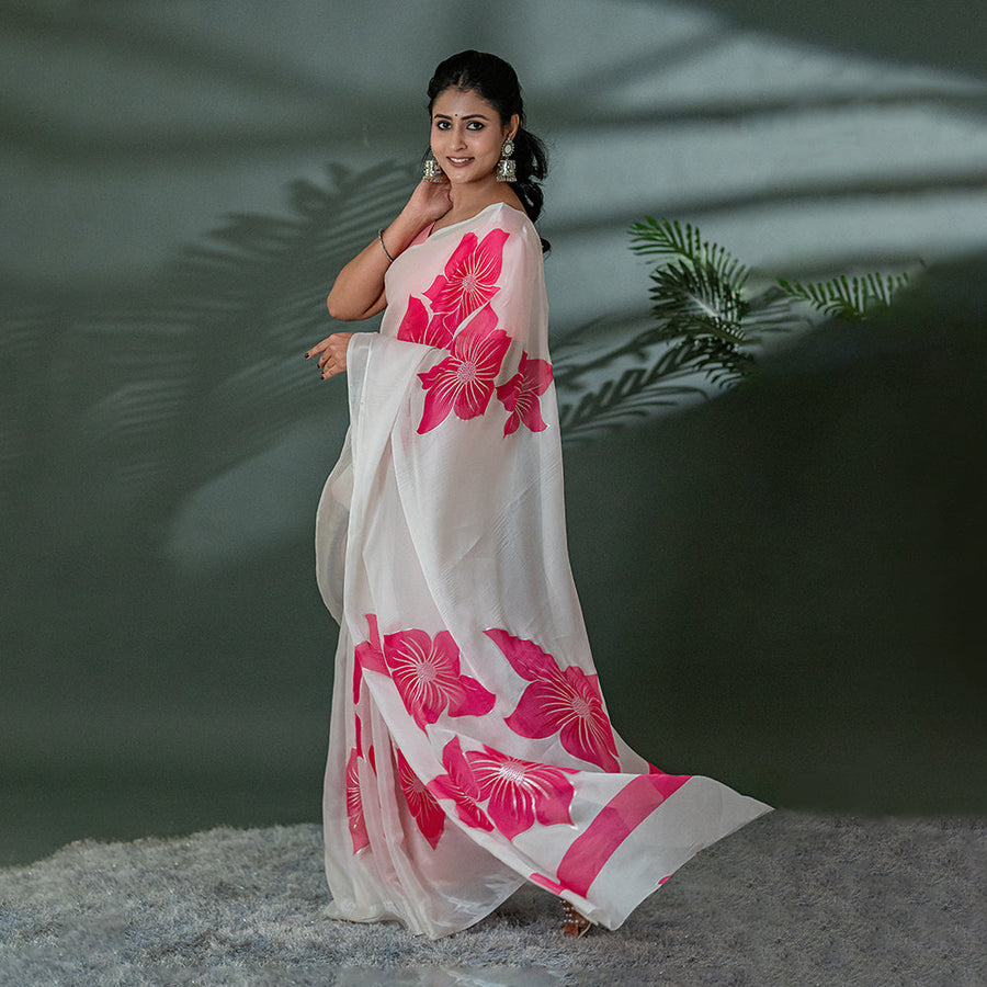 Rang-Rasm - Organza Saree