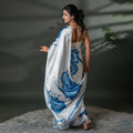 The Ethereal Bloom - Luxe Japan Satin Saree