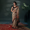 Vintage Circular Charm - Soft Silk Saree
