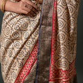 Vintage Circular Charm - Soft Silk Saree