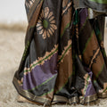 The Boho-Chic Batik - Soft Silk Fusion Saree