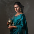 The Suvarna Mrig - Embellished Barasingha Space Silk Saree