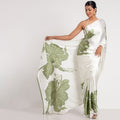 The Ethereal Bloom - Luxe Japan Satin Saree