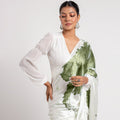 The Ethereal Bloom - Luxe Japan Satin Saree