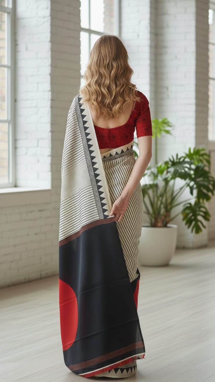The Contrast Series - Premium Japan Satin Sarees