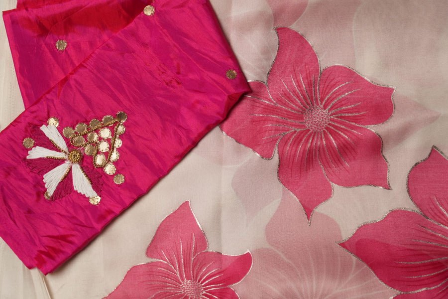 Rang-Rasm - Organza Saree