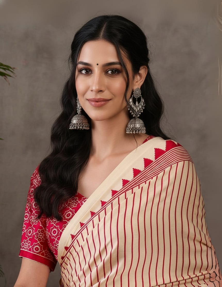 The Contrast Series - Premium Japan Satin Sarees