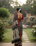 Vrindavan Noir – Mul Cotton LIVA Saree