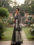 Vrindavan Noir – Mul Cotton LIVA Saree