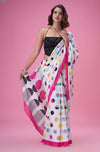 Candy Dot - Multicolour Polka Dot Cotton Saree