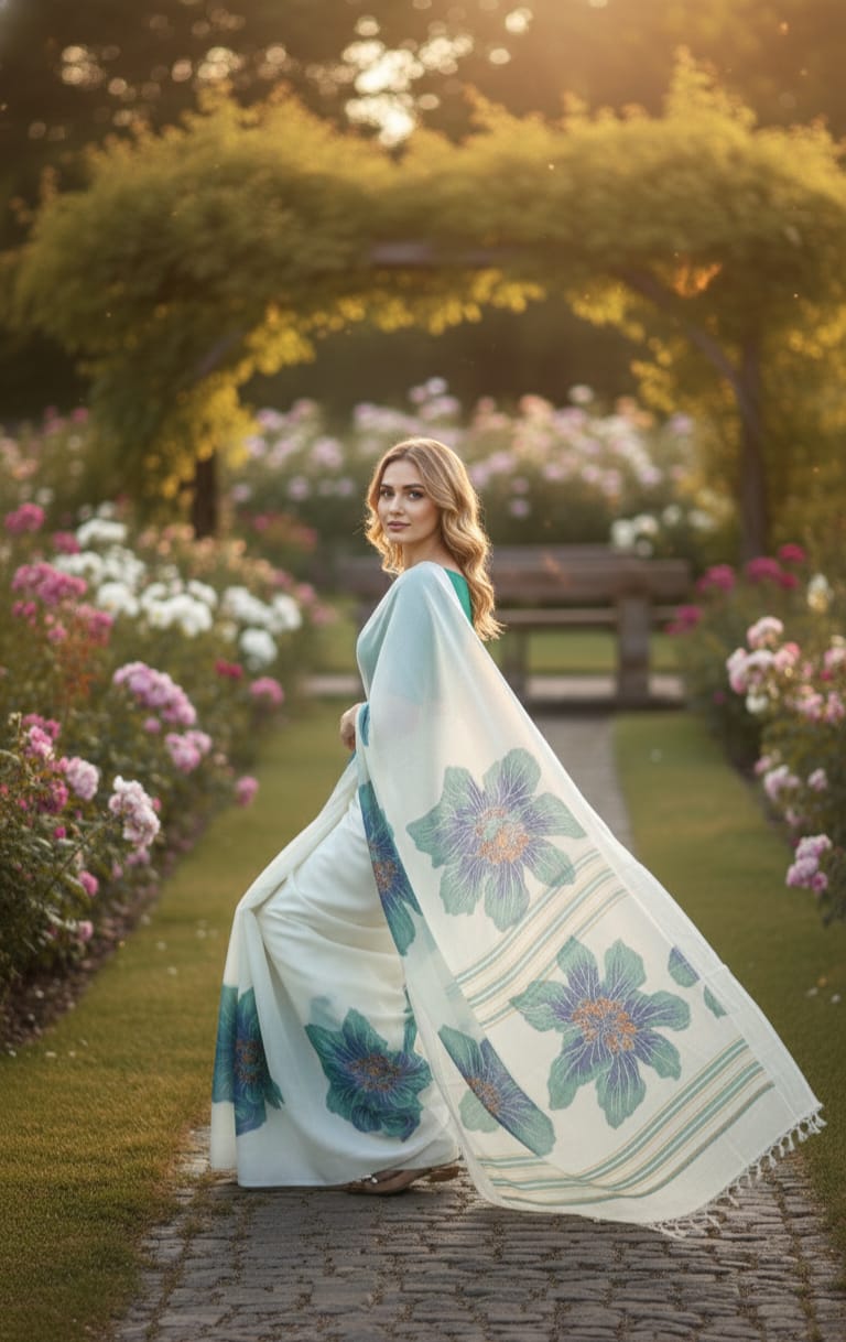 The Ambar Chaya - Organza Saree