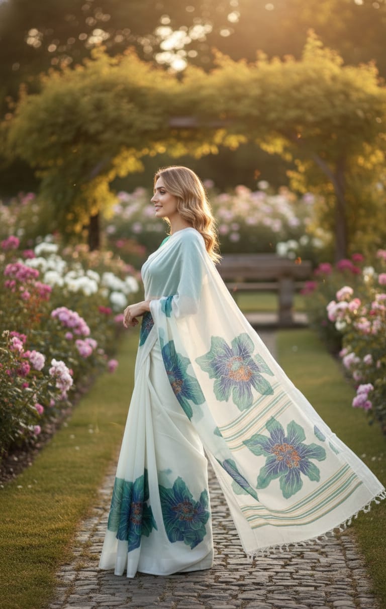 The Ambar Chaya - Organza Saree