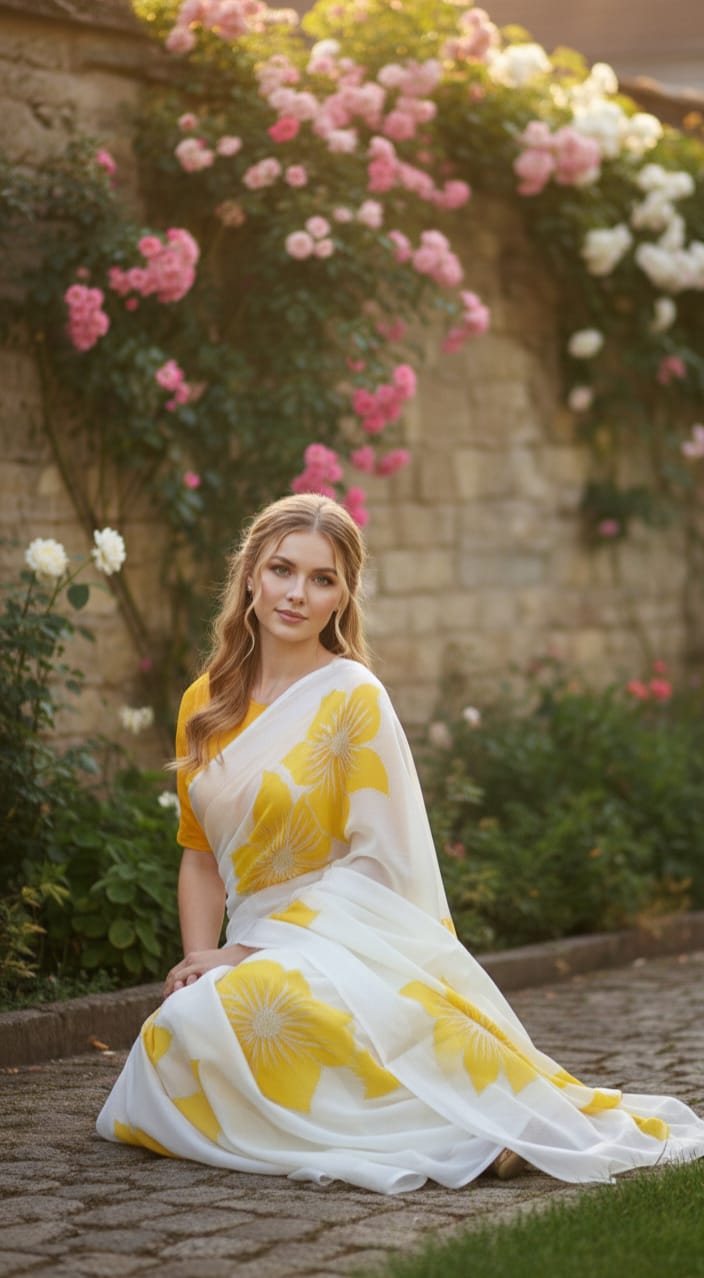 Rang-Rasm - Organza Saree