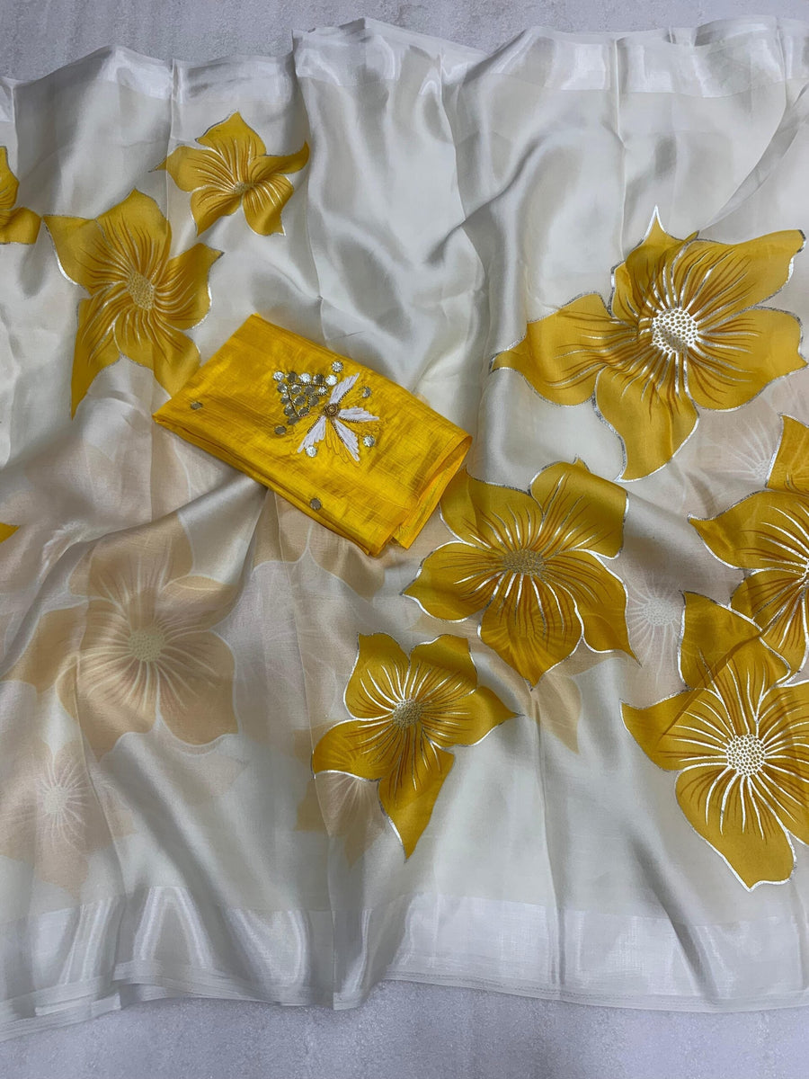 Rang-Rasm - Organza Saree