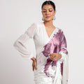 The Ethereal Bloom - Luxe Japan Satin Saree