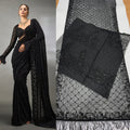 Starry Night - Georgette Saree with Zalar Attached in Pallu