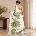 The Ethereal Bloom - Luxe Japan Satin Saree