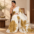 The Ethereal Bloom - Luxe Japan Satin Saree