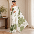 The Ethereal Bloom - Luxe Japan Satin Saree