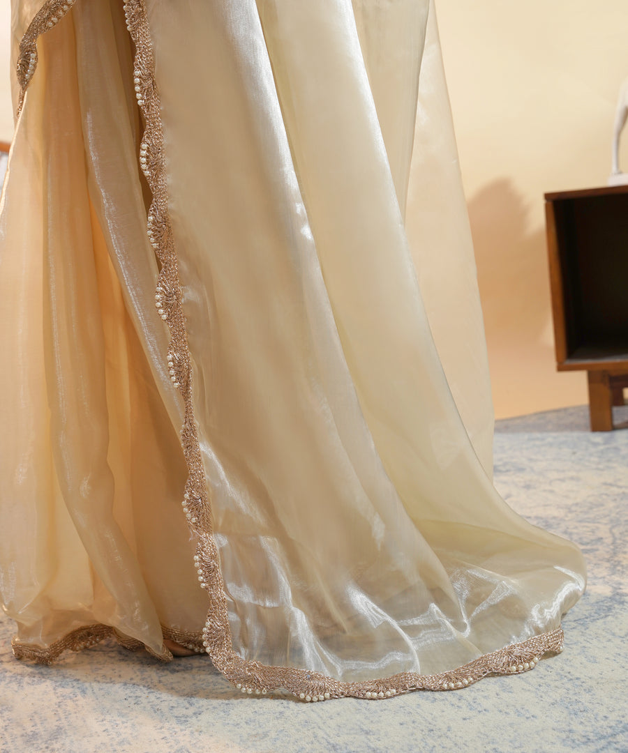 Ivory Radiance - Jimmy Choo Saree