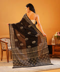Reshmi Raat - Hand-Blocked Mul Cotton Saree