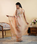 The Blooming Meadow - Chiffon Silk Saree