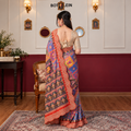 Multicolour Patola Print Georgette Saree