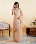 The Blooming Meadow - Chiffon Silk Saree