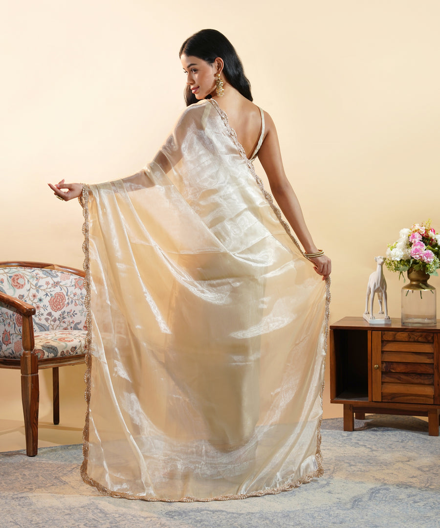 Ivory Radiance - Jimmy Choo Saree