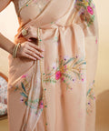 The Blooming Meadow - Chiffon Silk Saree