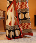 Rang Rekha - Hand Block Printed Mul Cotton Saree